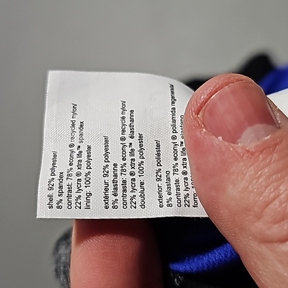 Speedo size 8 black/gray/blue one piece swim suite - Picture 7 of 7